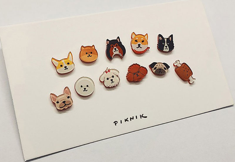 日日野餐 狗狗別針 系列